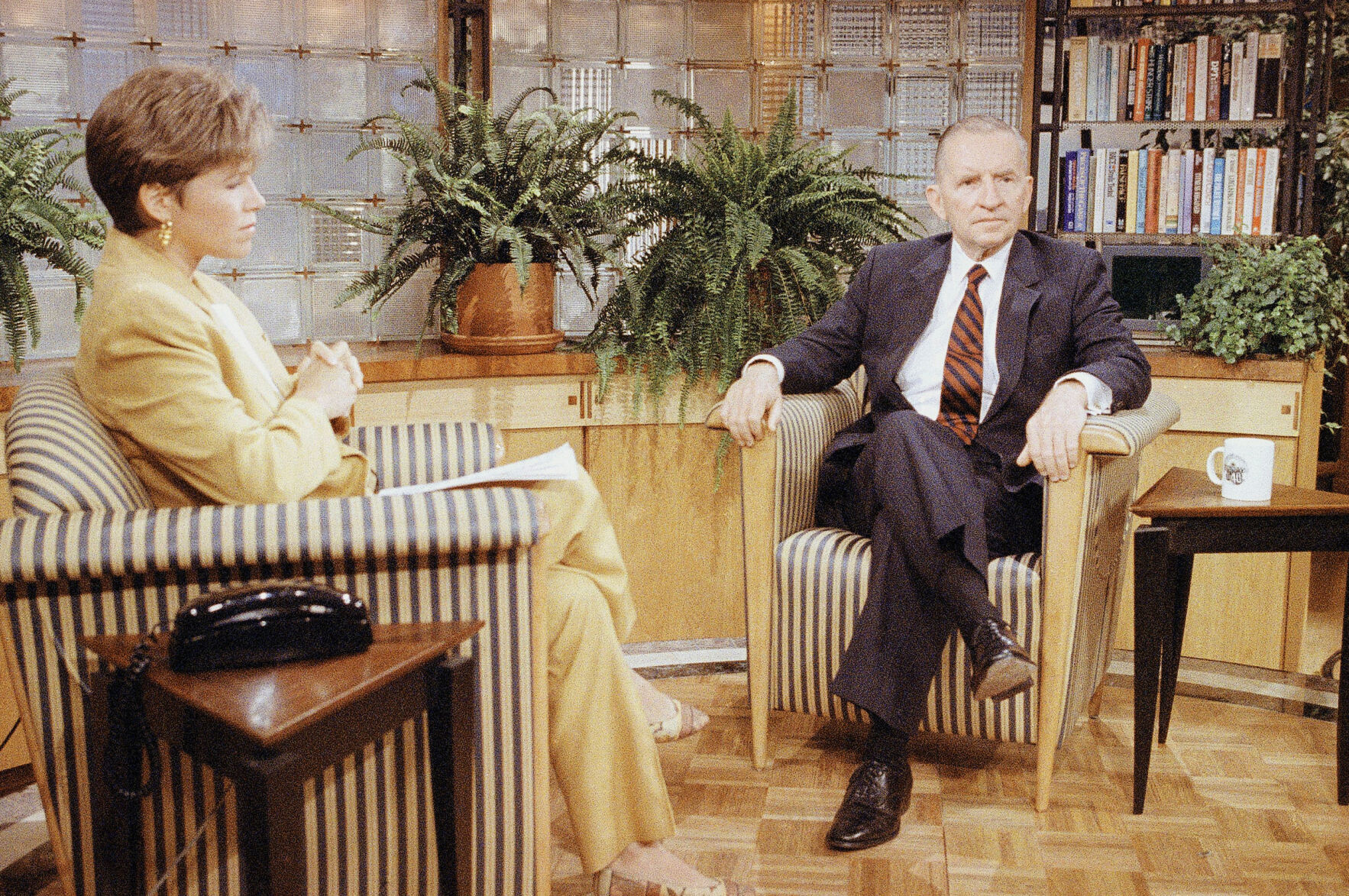 Ross Perot and Katie Couric
